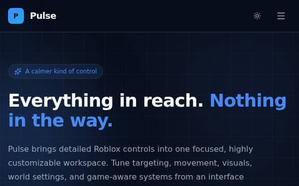 Screenshot of Pulse Control