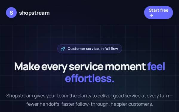 Screenshot of Shopstream Growth Hub