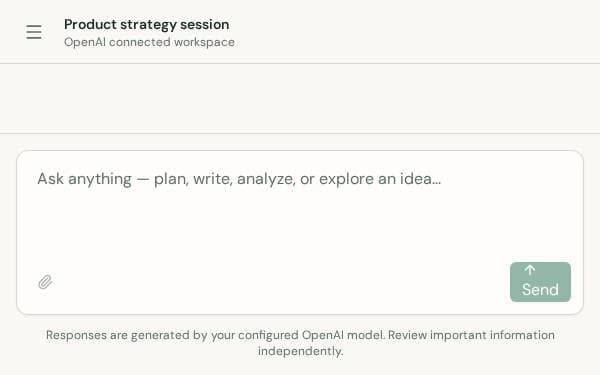 Screenshot of OpenAI Studio