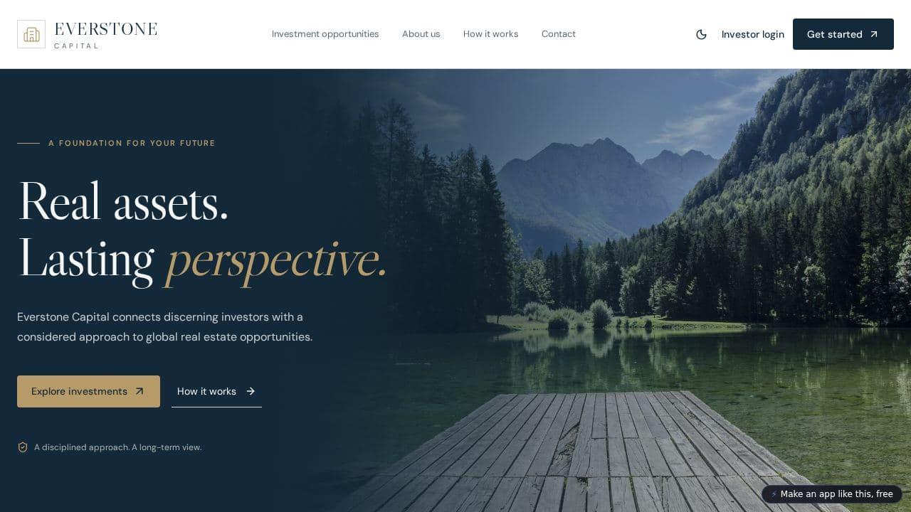 Screenshot of Everstone Capital