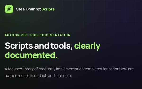 Screenshot of Script Library Hub