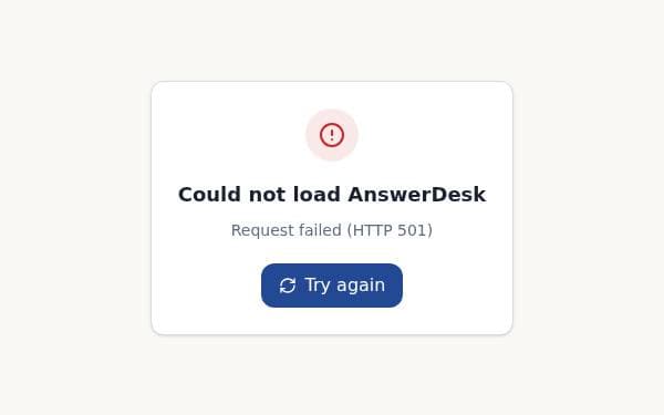 Screenshot of AI Customer Support Chatbot