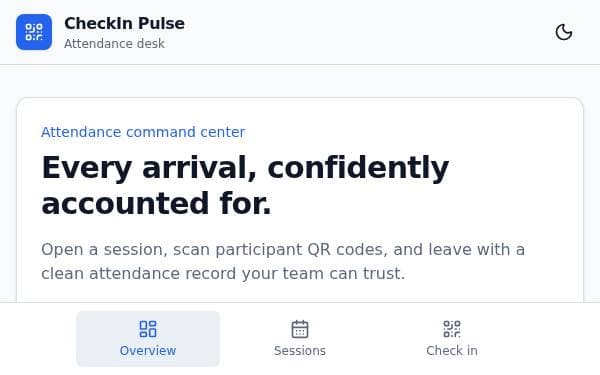 Screenshot of CheckIn Pulse