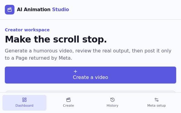 Screenshot of AI Humor Studio