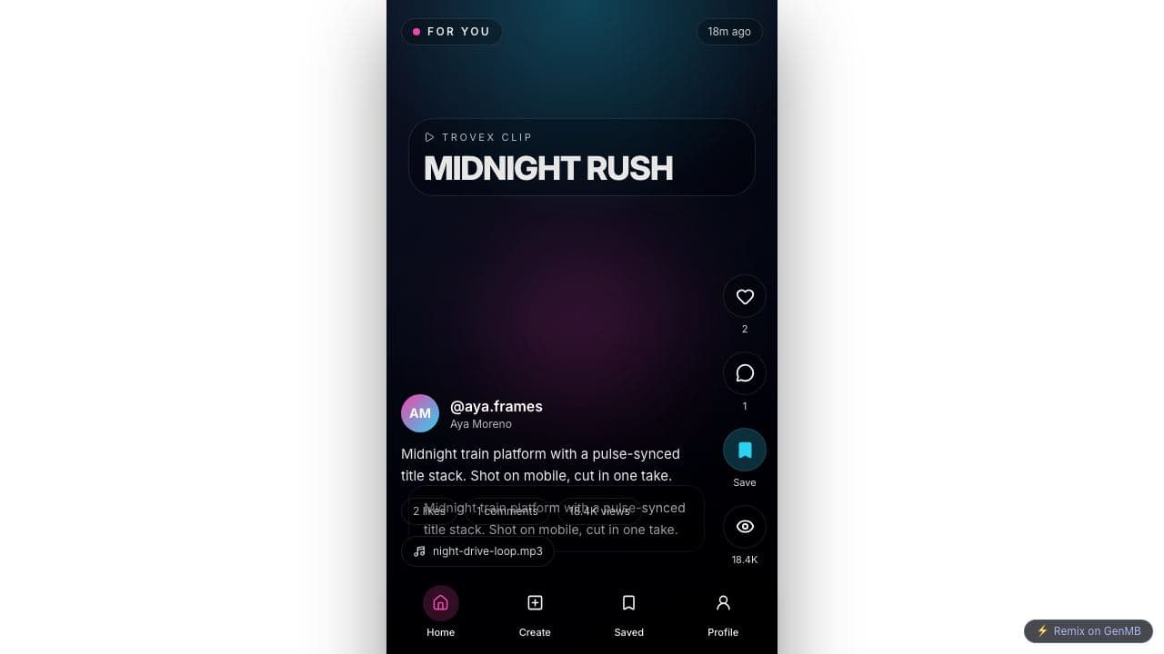 Screenshot of Trovex Studio