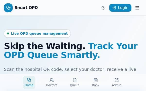 Screenshot of Smart OPD Queue