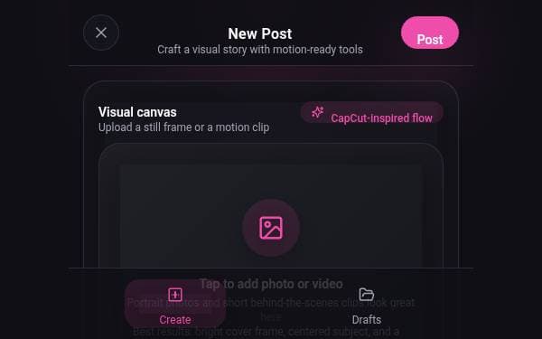 Screenshot of Velvet Post Studio
