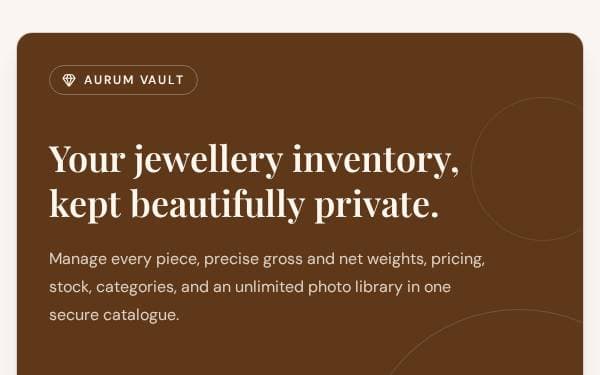 Screenshot of Jewellery Catalog Manager