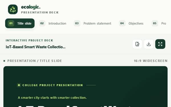 Screenshot of Smart Waste Collection