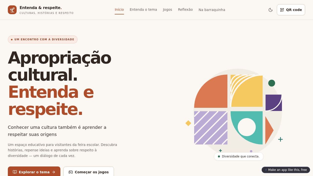 Screenshot of Cultura com Respeito