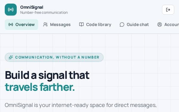 Screenshot of OmniSignal