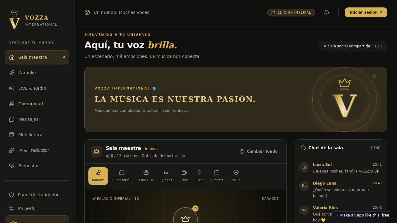 Screenshot of Vozza International