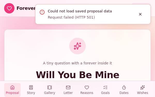 Screenshot of Forever Yes