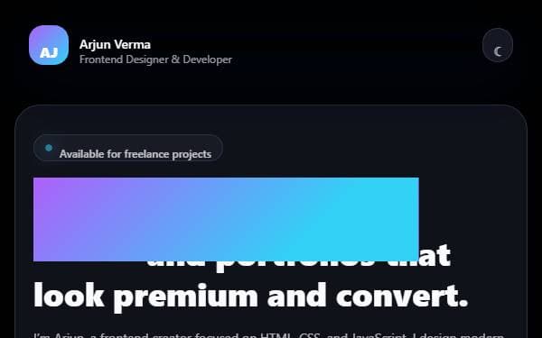 Screenshot of Pixel Forge Portfolio