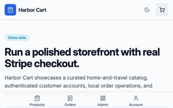 Screenshot of Harbor Cart