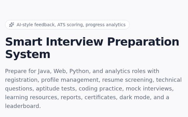 Screenshot of Smart Interview Prep