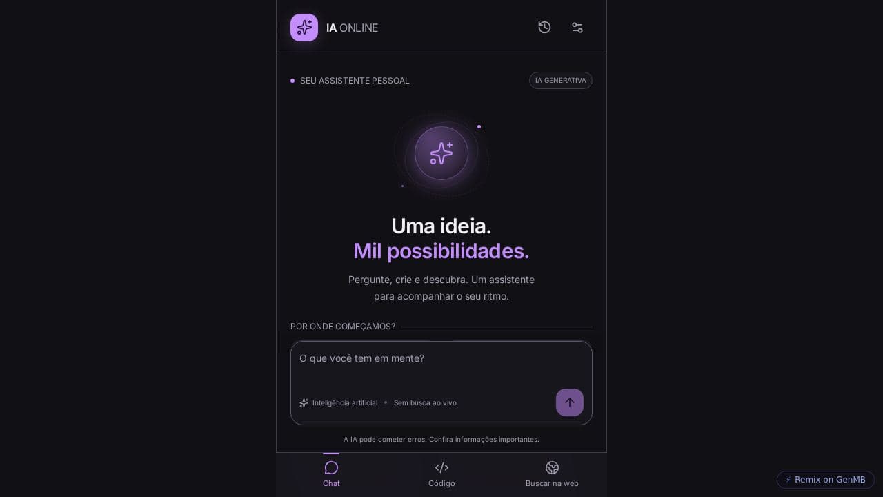 Screenshot of IA Online