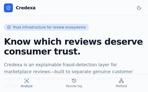 Screenshot of Credexa Trust Layer