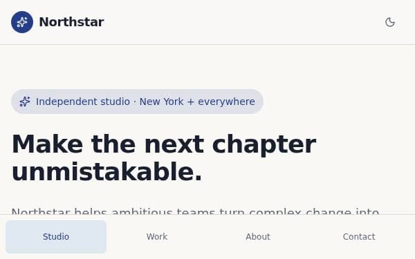 Screenshot of Northstar Studio