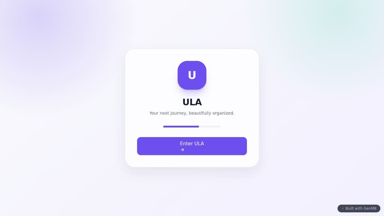 Screenshot of ULA Travel Companion