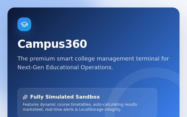 Screenshot of Campus360 Dashboard