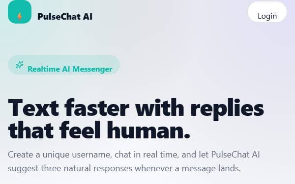 Screenshot of PulseChat AI