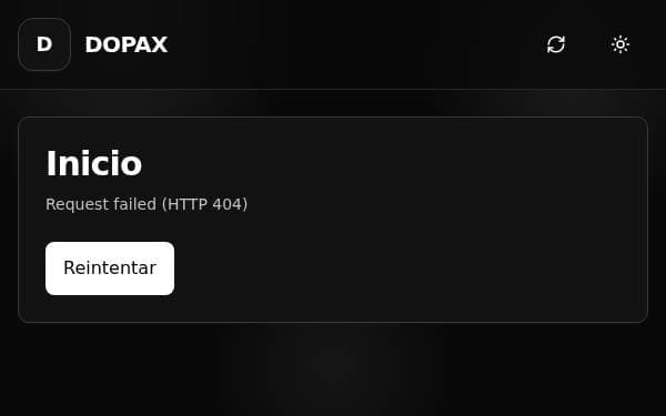Screenshot of DOPAX