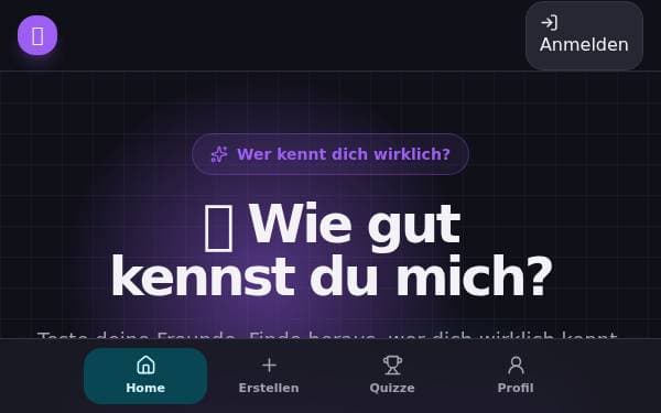 Screenshot of Wie Gut Kennst Du Mich