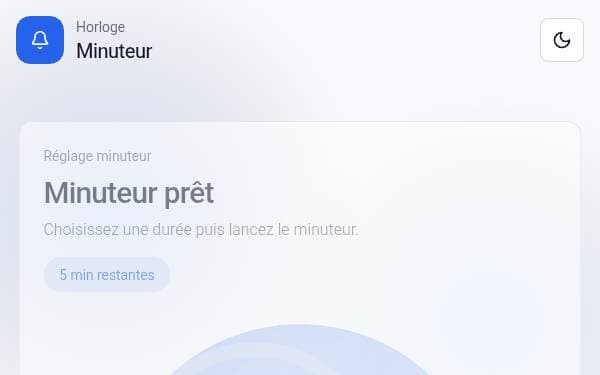 Screenshot of Minuteur Horloge