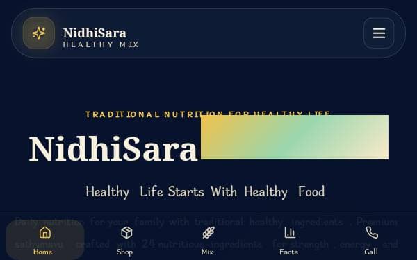Screenshot of Nidhi Sara Wellness