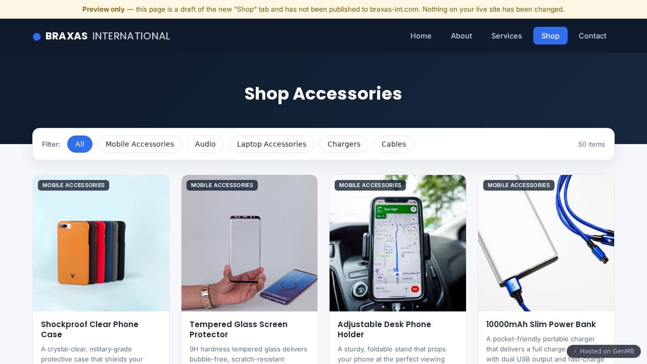 Screenshot of braxas shop assets