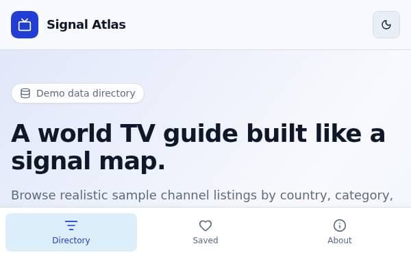 Screenshot of Signal Atlas