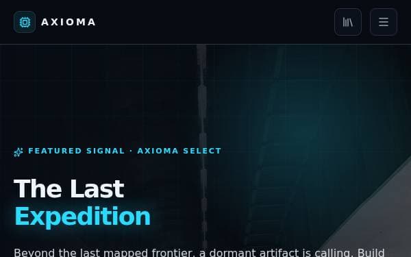 Screenshot of AXIOMA Storefront