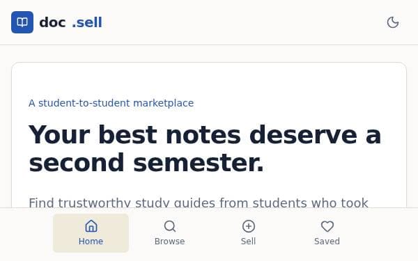 Screenshot of doc.sell