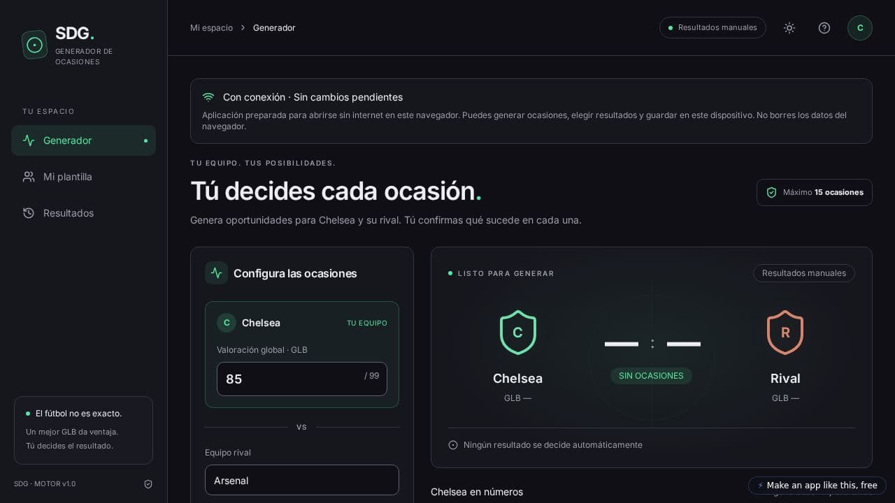 Screenshot of SDG — V9.1