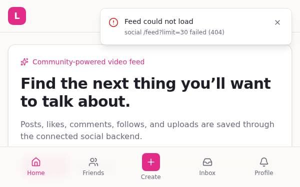 Screenshot of LoopWave Social