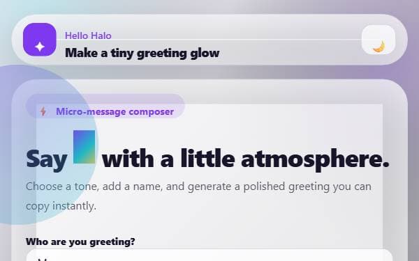Screenshot of Hello Halo