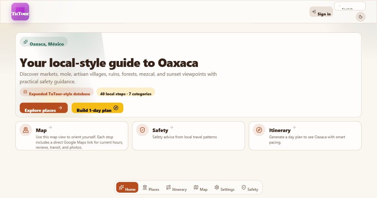 Screenshot of TuTour 2