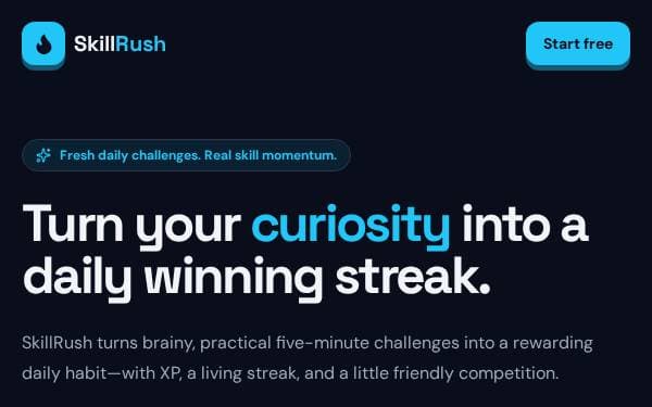 Screenshot of SkillRush Daily Challenges