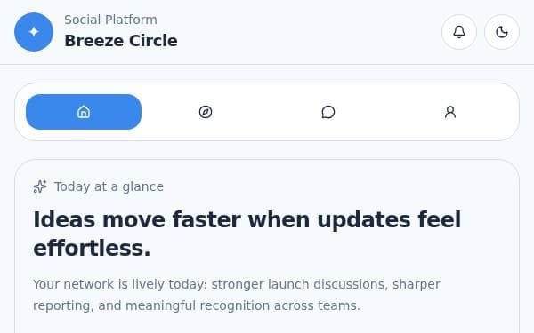 Screenshot of Breeze Circle