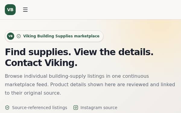 Screenshot of Viking Supply Market