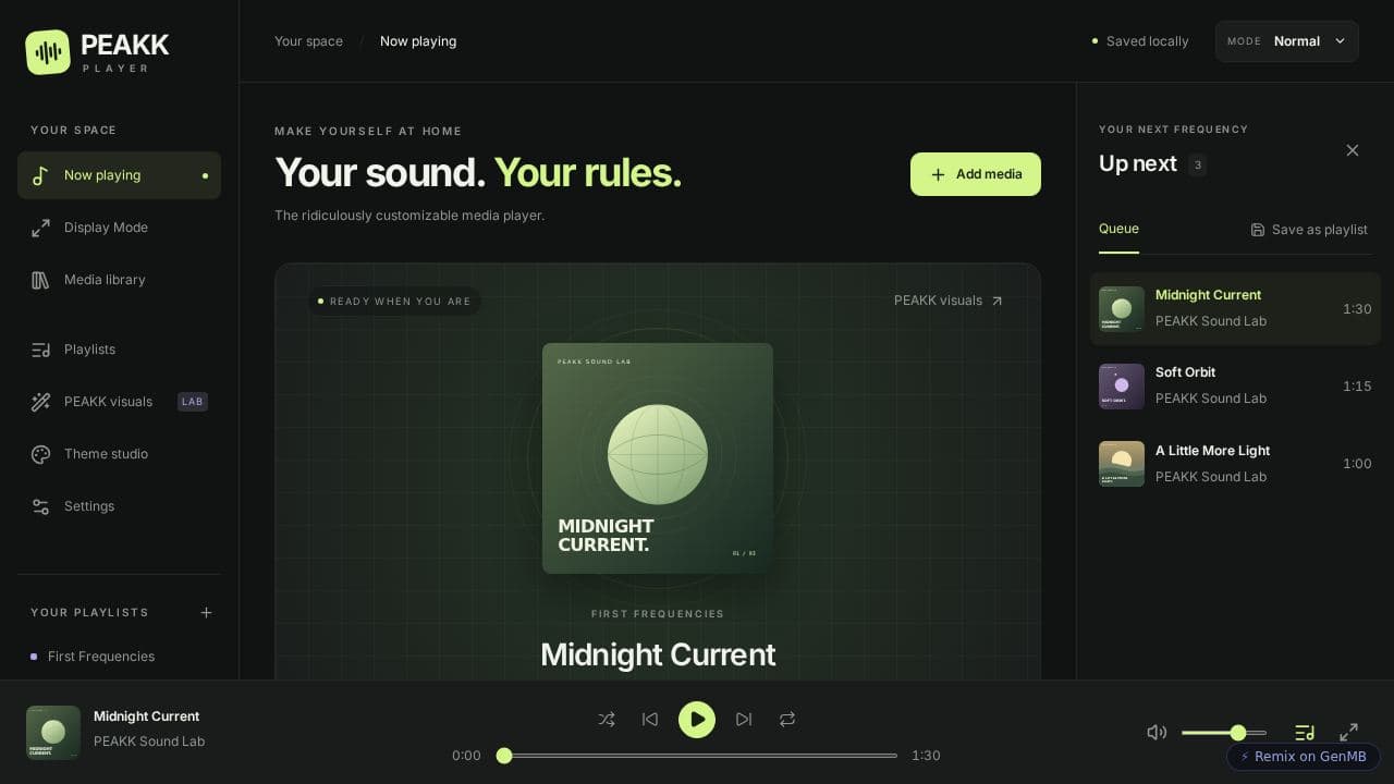 Screenshot of New App