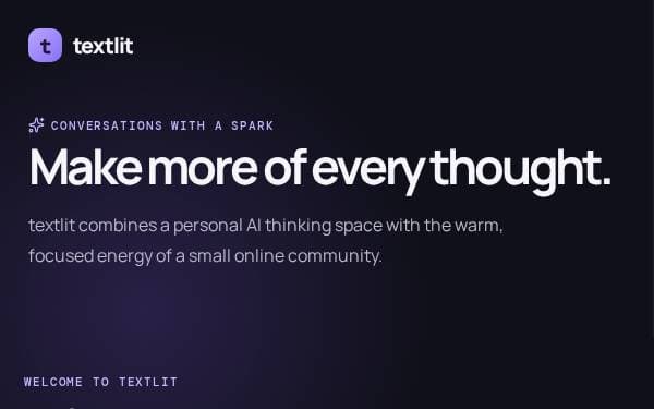 Screenshot of Textlit AI Chat