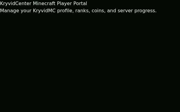 Screenshot of KryvidCenter Portal