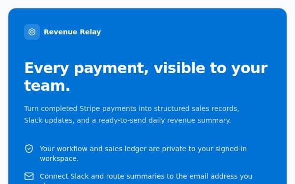 Screenshot of Stripe Sales Automation