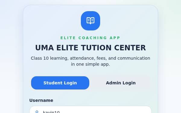 Screenshot of UMA Elite Hub