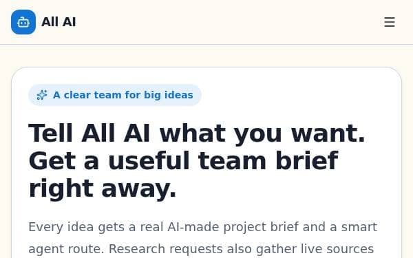 Screenshot of All AI Builder