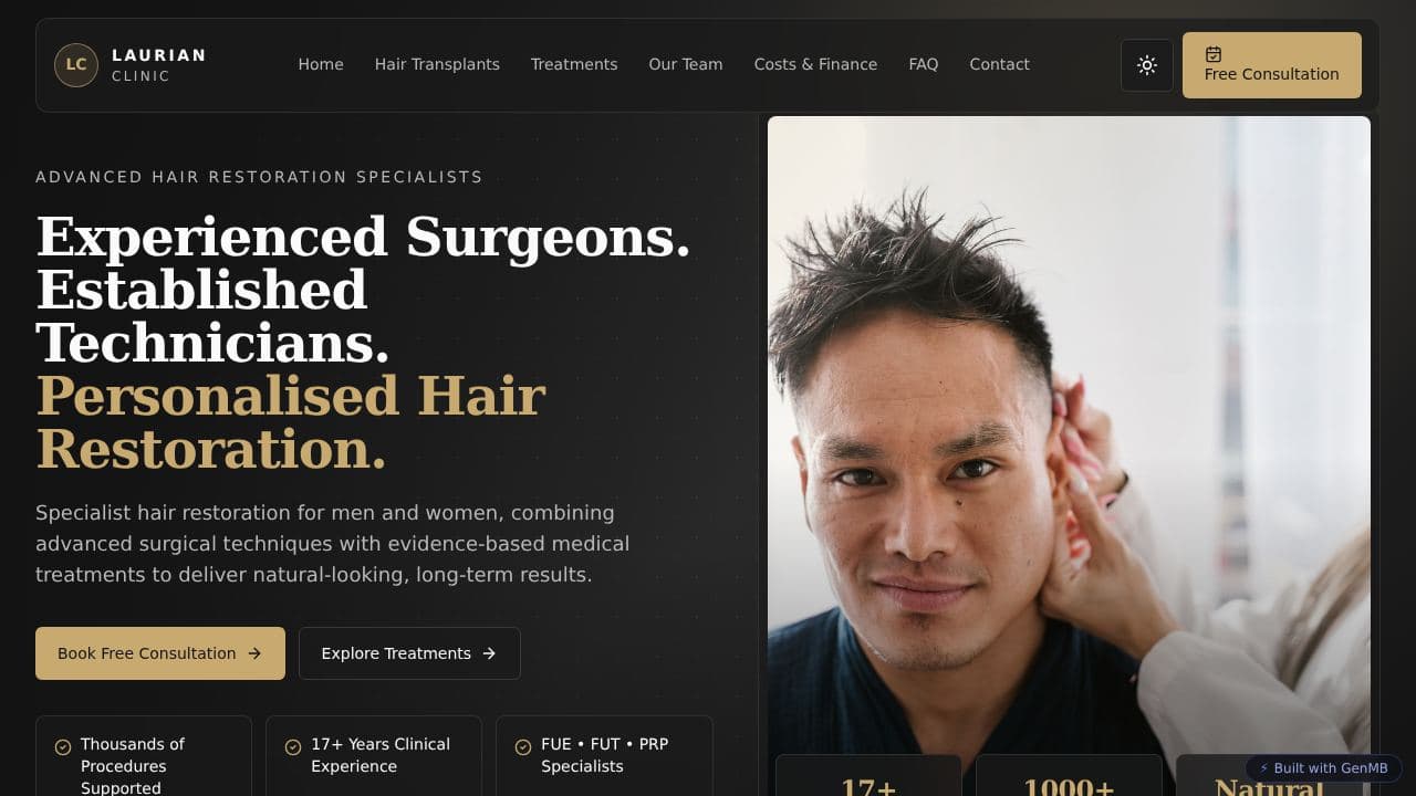 Screenshot of Laurian Clinic