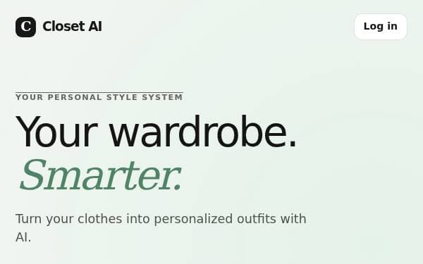 Screenshot of Closet AI