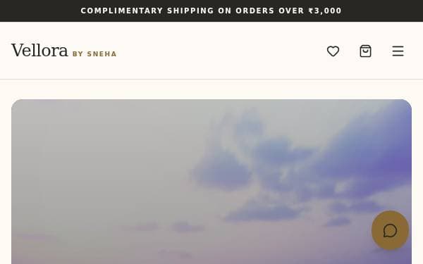 Screenshot of Vellora Luxury Boutique